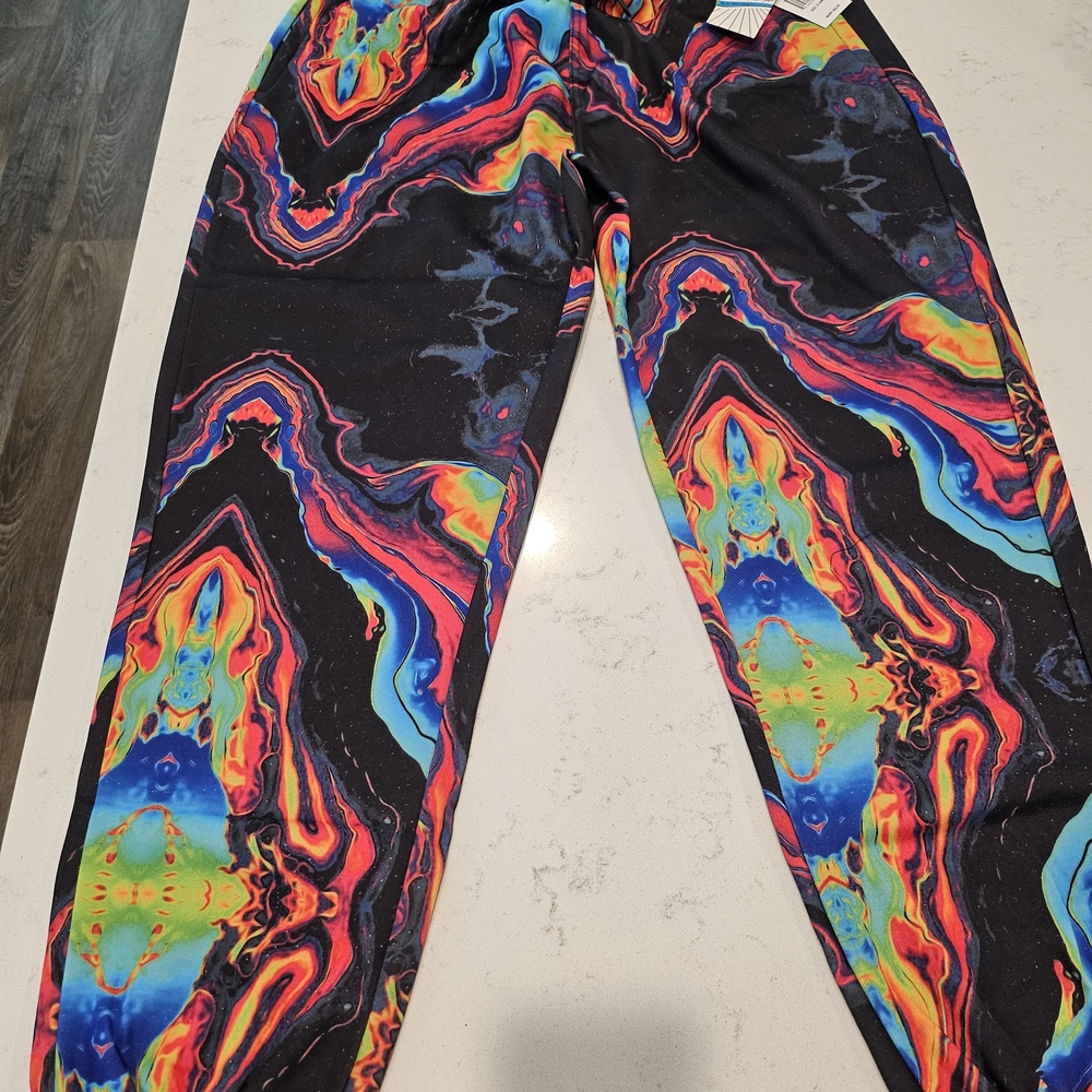 Vibrant Multicolor Abstract Joggers